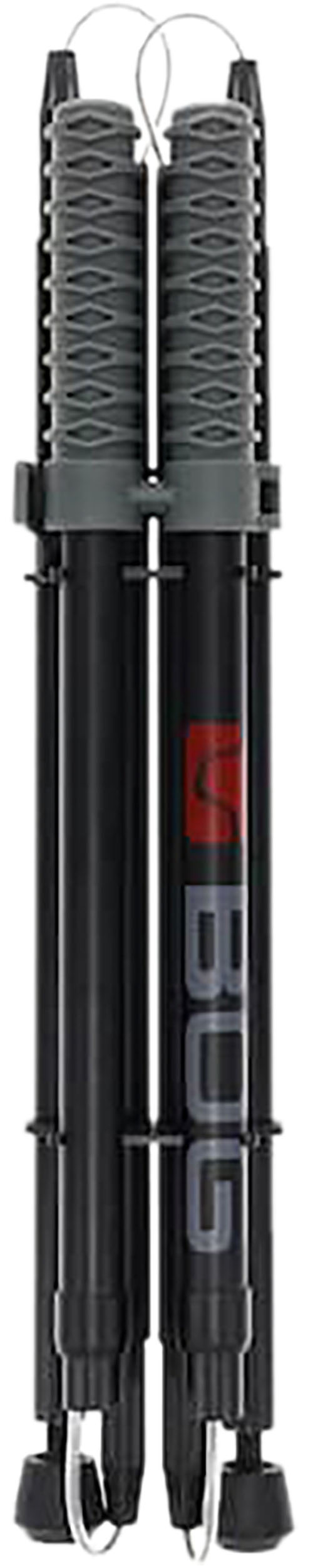 Il BOG DeadShot Compact è un bipiede mini standing con finitura opaca nera, progettato per garantire stabilità e precisione durante il tiro.