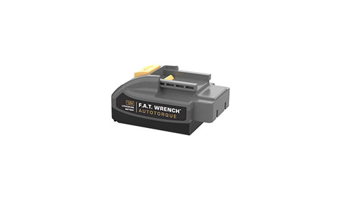 Mantieni il tuo F.A.T. Wrench AutoTorque attivo con la batteria di ricambio AutoTorque da 12V, che offre 2 ore di autonomia e indicatore LED per il livello di carica.