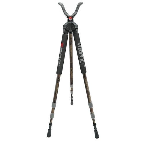 Die BOG Havoc Shooting Stick Tripod Camo bietet dir stabile Unterstützung, schnelle Einsatzbereitschaft und 360° Schiesskomfort für deine Jagdabenteuer.