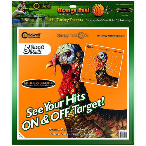 I bersagli Caldwell Orange Peel® ti permettono di vedere facilmente i colpi grazie alla tecnologia dual-color flake-off, rendendo l'acquisizione del bersaglio semplice.