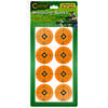 Les Caldwell Orange Shooting Spots de 1,5" te permettent de coller facilement des points de visée visibles sur tes cibles usées ou sur une boîte en carton.