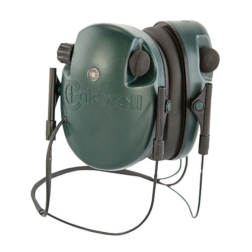 Il protezione acustica E-Max® Behind-the-Head offre un design a profilo basso, amplifica i suoni fino a 20dB e protegge l'udito con un'interruzione automatica.