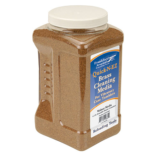 Il Frankford Arsenal Brass Cleaning Media in gusci di noci da 5 lbs offre una pulizia superiore rispetto al mais, mantenendo le tue cartucce in ottime condizioni.