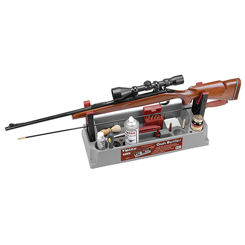 Le Tipton Gun Butler™ est ta solution tout-en-un pour le nettoyage, le transport et le stockage de ton arme, avec des compartiments pour tous tes outils.