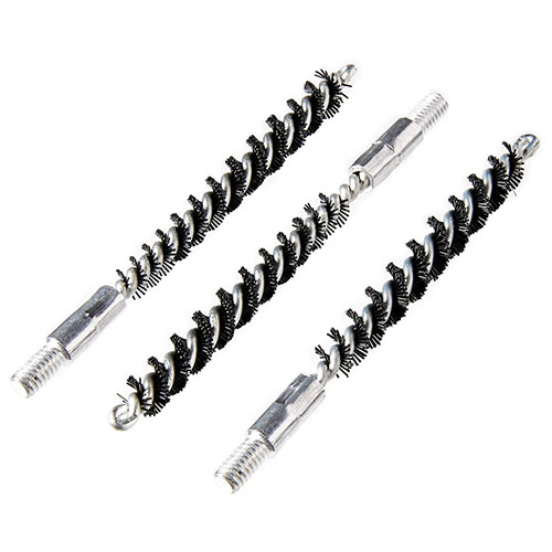 Le spazzole per canna in nylon Tipton sono essenziali per la pulizia delle armi, offrendo qualità superiore in set da 3 per calibri 35 / 9mm.