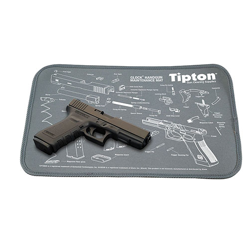 Il tappetino di manutenzione Tipton® è realizzato in neoprene imbottito, protegge le finiture delle armi, assorbe oli e solventi e si arrotola facilmente.