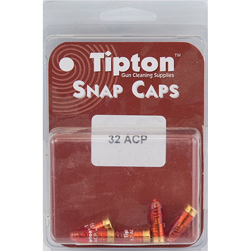 Die Tipton Snap Caps für 32 ACP schützen deinen Abzug und Hammerfeder, ideal zum Üben, Überprüfen der Abzugskraft und zur sicheren Aufbewahrung deiner Waffen.