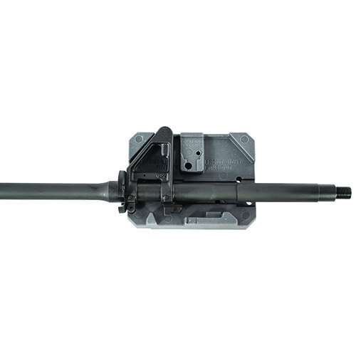 Il Wheeler Delta Series AR Armorer's Bench Block è progettato per assemblare e disassemblare AR-15, con scanalature e fori per facilitare il lavoro su receiver e parti.