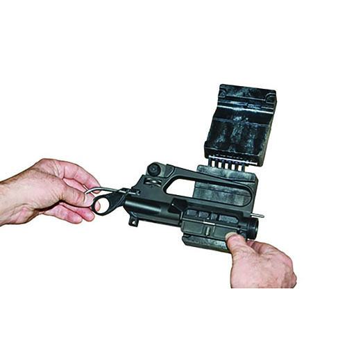 Il Delta Series AR-15 Upper Vise Block offre una presa sicura per i ricevitori AR-15, è resistente ai solventi e include un sistema di allineamento del tubo del gas.