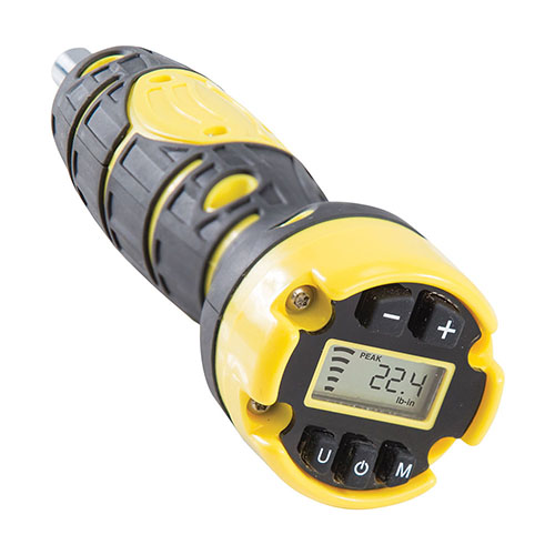 Der Wheeler Digital F.A.T. Wrench ermöglicht präzise, wiederholbare Drehmomente von 15-100 in/lbs. mit akustischen und visuellen Signalen für maximale Genauigkeit.