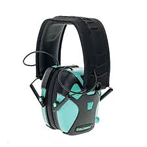 Le E-Max Pro de Caldwell offre une protection auditive électronique élégante et confortable, avec un design compact, une réduction de bruit de 23dB et un son stéréo clair.