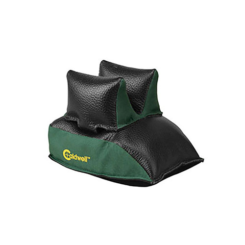 I sacchetti Caldwell Universal Rear Shooting Bag sono realizzati in pelle e poliestere, offrendo stabilità e mantenendo la forma, compatibili con la maggior parte dei supporti anteriori.