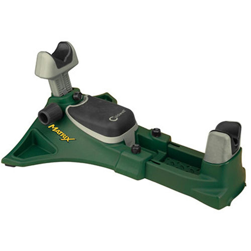 Il Caldwell Matrix™ offre stabilità eccezionale, un telaio u-channel regolabile, supporti protettivi e un sistema di elevazione frontale per massima precisione.