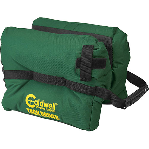 Le sac de tir Caldwell® TackDriver® est pratique et efficace, remplaçant deux sacs en un, idéal pour les bancs de tir et les positions improvisées sur le terrain.