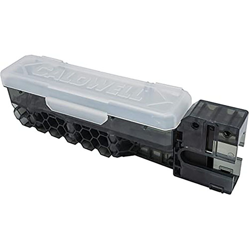Il Caldwell 22LR AR-15 22 Mag Charger carica rapidamente i caricatori AR-15 22LR, orientando automaticamente i proiettili e supportando fino a 100 colpi.