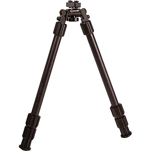 Der Caldwell 13"-30" Accumax Premium Carbon Fiber Bipod ist leicht, stabil und perfekt für Jäger, mit Twist-Locks für schnelle Längenanpassung und rutschfesten Füssen.
