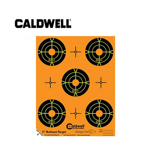Mit den Caldwell Orange Peel® Zielen siehst du Treffer sofort dank der dual-color flake-off Technologie. Der orange Hintergrund erleichtert die Zielerfassung!