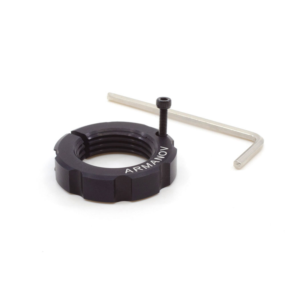 Der ARMANOV Free-Float Lock Ring für Dillon Toolhead ermöglicht eine präzise Ausrichtung der Dies für gleichmässige und konzentrische Munition.