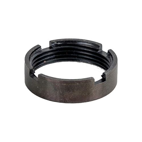 Le Castle Nut AR-15 Mil-Spec assure une fixation solide du tube de buffer, compatible avec la plupart des crosse AR-15 pour une performance fiable et précise.