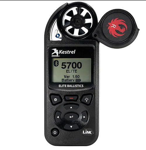 Il Ruger Kestrel 5700 Elite offre calcoli balistici precisi, profili preimpostati per fucili Ruger, analisi ambientale in tempo reale e connettività LiNK Bluetooth.