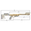 Il sistema di chassis LSS-XL Gen 2 offre un forend più lungo, compatibilità con calci AR, e utilizza caricatori Howa originali per prestazioni superiori.