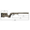 Il sistema di chassis MDT XRS offre una soluzione completa per Howa 1500 e Weatherby Vanguard, con design tradizionale, regolabile e senza bisogno di bedding.