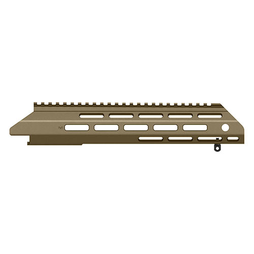 Il MDT ESS Fore-end offre un'ottima versatilità con una lunghezza di 15" e opzioni di fore-end più corti o lunghi, oltre a rail di attacco per personalizzare la tua esperienza.
