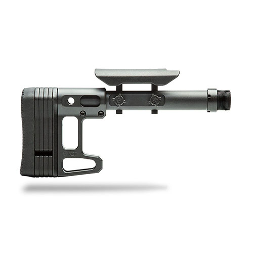 Il MDT Skeleton Carbine Stock, Lite è un calcio in alluminio leggero e regolabile, con slot M-Lok, 4 spaziatori LOP e 2 socket per sling QD, ideale per AR-15.