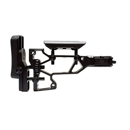 Le MDT Folding Rifle Stock offre un ajustement sans outil, un confort optimal et une compatibilité avec les châssis ACC/ESS, tout en maintenant la longueur de crosse idéale.