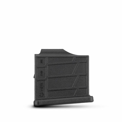 Das MDT Polymer AICS Magazin bietet hohe Haltbarkeit, passt in viele Chassis-Systeme und hat eine Kapazität von 5 Runden für .308/6.5 Creedmoor.