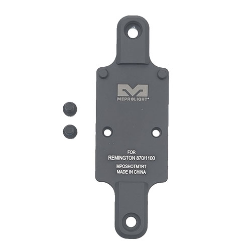 Die RMR Shotgun Plate von Meprolight ermöglicht eine einfache Montage von RMR-Visieren auf deinem Remington 870/1100 und verbessert die Zielgenauigkeit.