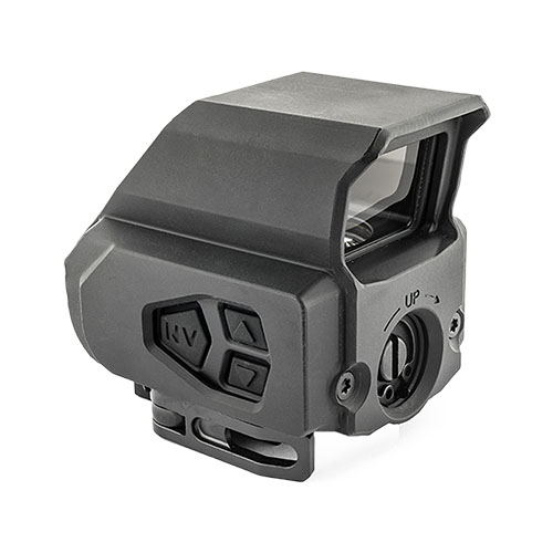 Le MEPRO TRU-VISION™ SR avec son anneau de vitesse 2/65 MOA offre une visée rapide et précise, parfait pour tes sessions de tir.