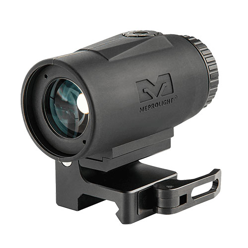 Le Meprolight MMX3 est une lunette légère avec un grossissement 3x, un montage flip-to-side, et sans re-zeroing, parfaite pour le tir tactique.