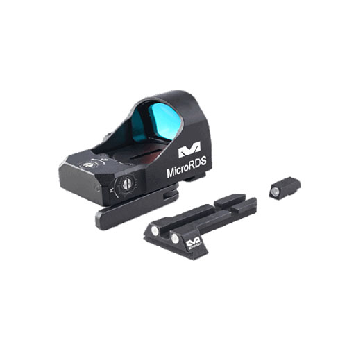 Le Mepro microRDS te permet une acquisition rapide des cibles avec un montage facile et sans outils, tout en offrant une visée de secours TruDot™.