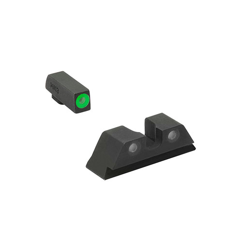 I mirini MEPRO HYPER-BRIGHT™ offrono la massima visibilità in qualsiasi condizione di luce, con tritium sempre attivo e design ultra-resistente.