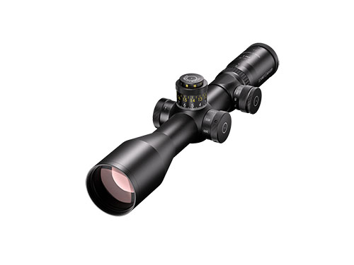 Das Schmidt u. Bender 3–12x50 PM II bietet dir eine hervorragende Optik mit variabler Vergrösserung, ideal für präzises Zielen in verschiedenen Entfernungen.