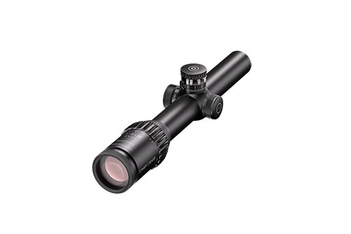Das 1–8x24 Exos TMR bietet dir eine hervorragende Optik mit vielseitigem Zoom, ideal für präzises Zielen auf verschiedene Entfernungen.