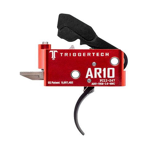 I grilletto TRIGGERTECH AR10 offre una tecnologia Frictionless Release™, azione a due stadi, e componenti in acciaio inossidabile 440C per prestazioni affidabili.
