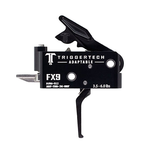 Il grilletto TRIGGERTECH FX9 offre una tecnologia Zero Creep™, azione a due stadi, reset tattico e materiali resistenti per prestazioni affidabili e durature.