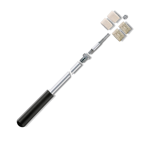 Le CLEANING ROD en aluminium de VFG est stable et durable, avec un filetage 9/32" pour accessoires de nettoyage, idéal pour les armes à feu et les armes à chargement par la bouche.