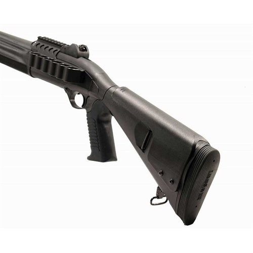 Der Urbino Pistol Grip Stock für die Beretta 1301 bietet eine verkürzte Länge von 12,5" für optimale Handhabung, einen stossdämpfenden Gummi-Griff und einfache Montage.