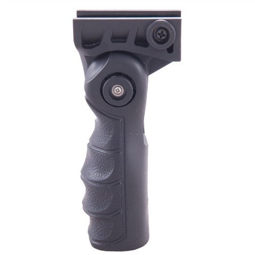 Le grip vertical pliable AR-15/M16 améliore le contrôle du recul et la rapidité de visée, tout en se repliant facilement pour le rangement.