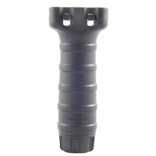 Impugnatura verticale Picatinny resistente, con compartimento per batterie e sigillo impermeabile, offre comfort e funzionalità per un uso prolungato.