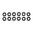 UNCLE MIKES HEX NUTS 10-32 THREADS 12 PACK