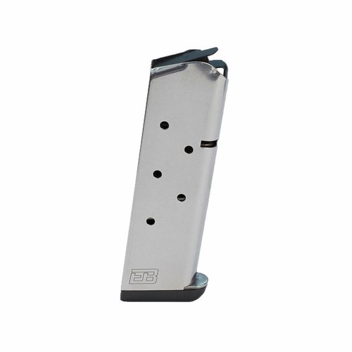 Das 1911 45ACP 7-Runden Magazin aus hitzebehandeltem Edelstahl bietet zuverlässige Fütterung, Anpassungsoptionen und ist ideal für alle Munitionsarten.