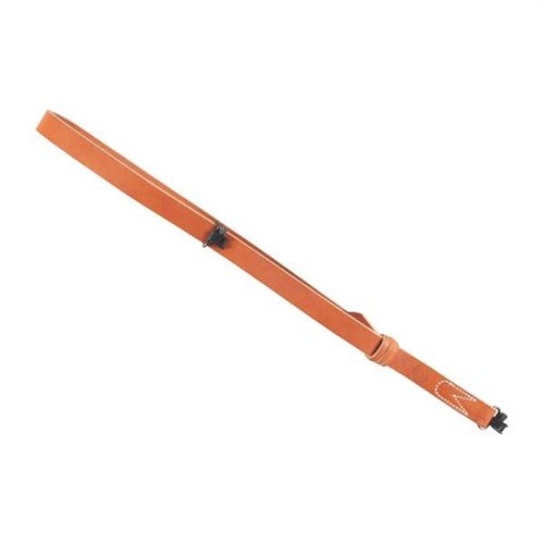 Le MONTANA SLING en cuir brun offre un ajustement instantané, un design à boucle unique qui ne serre jamais trop, idéal pour le confort et la précision lors de la chasse.