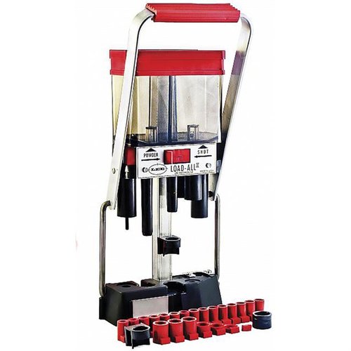 Der LEE LOAD-ALL II für 16 Gauge bietet 24 kostenlose Shot- und Powder-Bushings, einen praktischen Zünderfänger und einfache Umstellung auf verschiedene Schalenlängen.