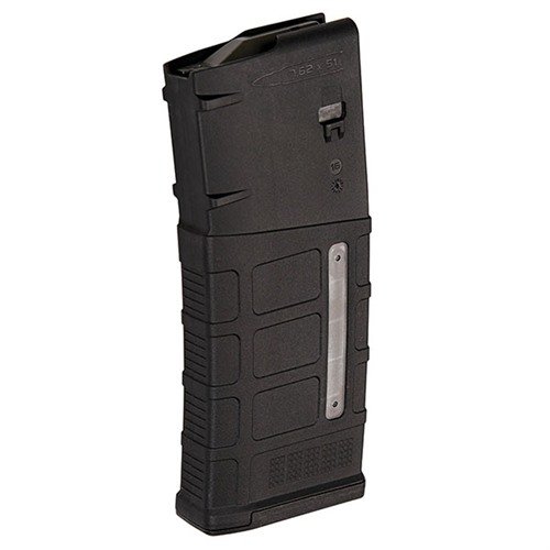 Il PMAG 25 LR/SR GEN M3 offre una capacità di 25 colpi, costruzione resistente e finestre MagLevel per un facile controllo dei colpi rimanenti.