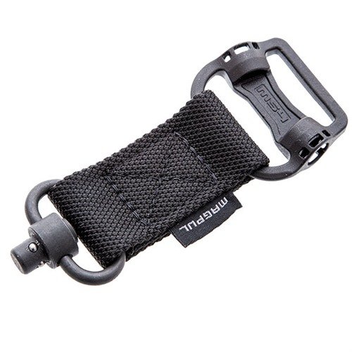 Der MS1/MS4® QD Adapter ermöglicht eine einfache Umwandlung zwischen Ein- und Zweipunkt-Tragegurten und bietet robuste, korrosionsbeständige Materialien.
