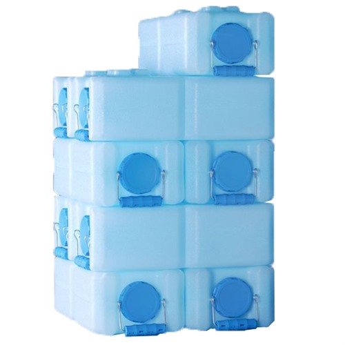 Entdecke die WATERBRICK 3.5 Gallon Wasserbehälter! 💧 Stapelbar und ideal für Flüssigkeiten oder Lebensmittel – maximaler Stauraum für dein Zuhause!